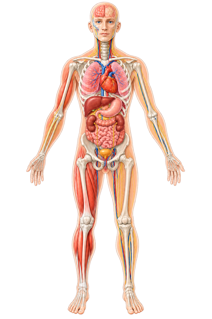 Medizinische Körperdarstellung als Bodymap-Grundlage